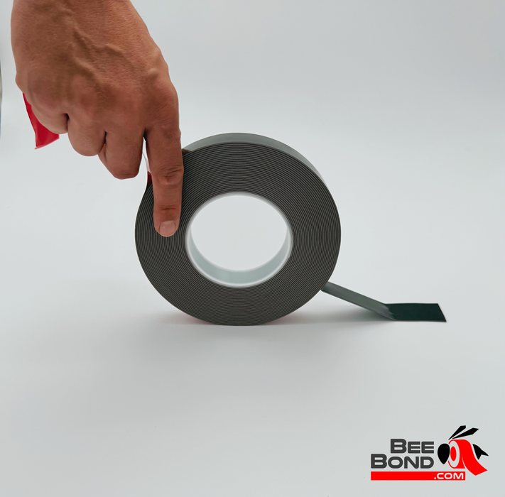 Cinta de montaje de espuma acrílica BeeBond® negra de alta resistencia