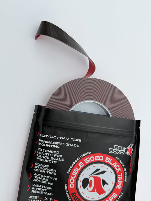 Cinta de montaje de espuma acrílica BeeBond® negra de alta resistencia